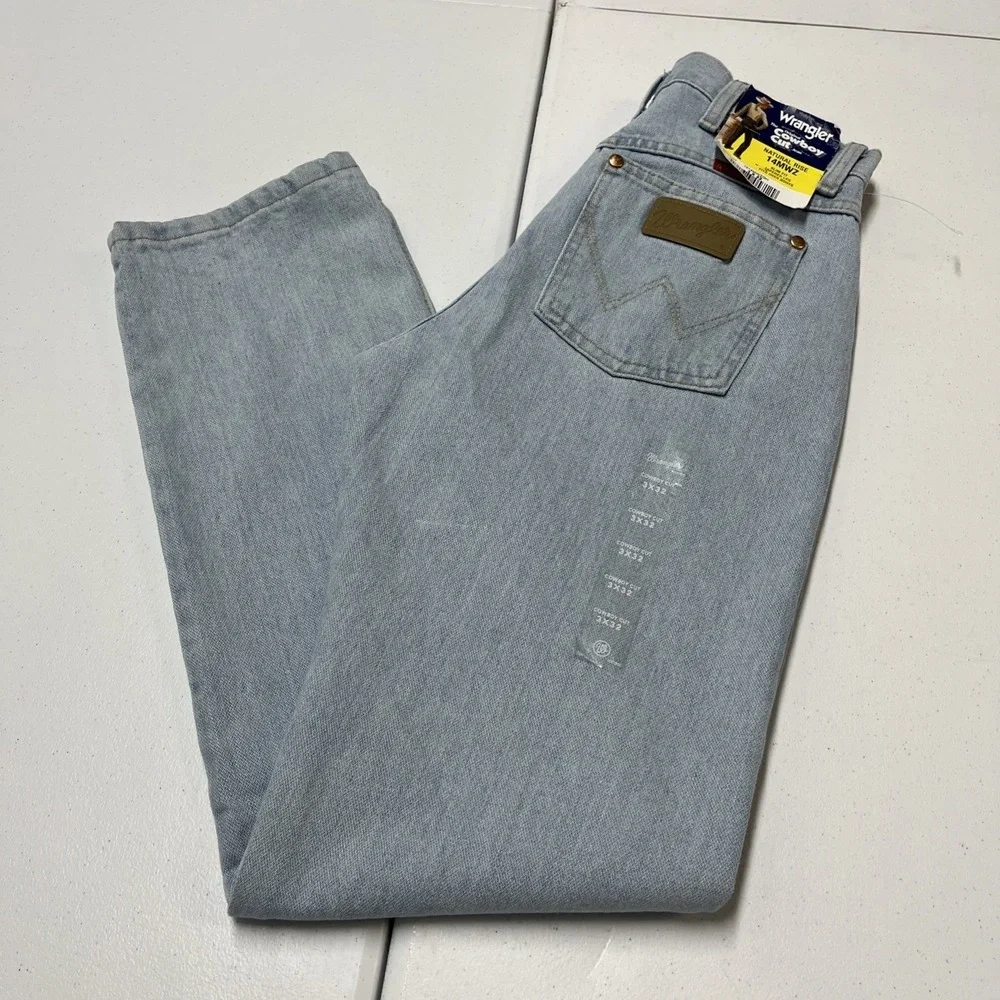 Wrangler Original Cowboy Cut Jeans Denim Natural Rise Slim Fit 3x32 Cowgirl